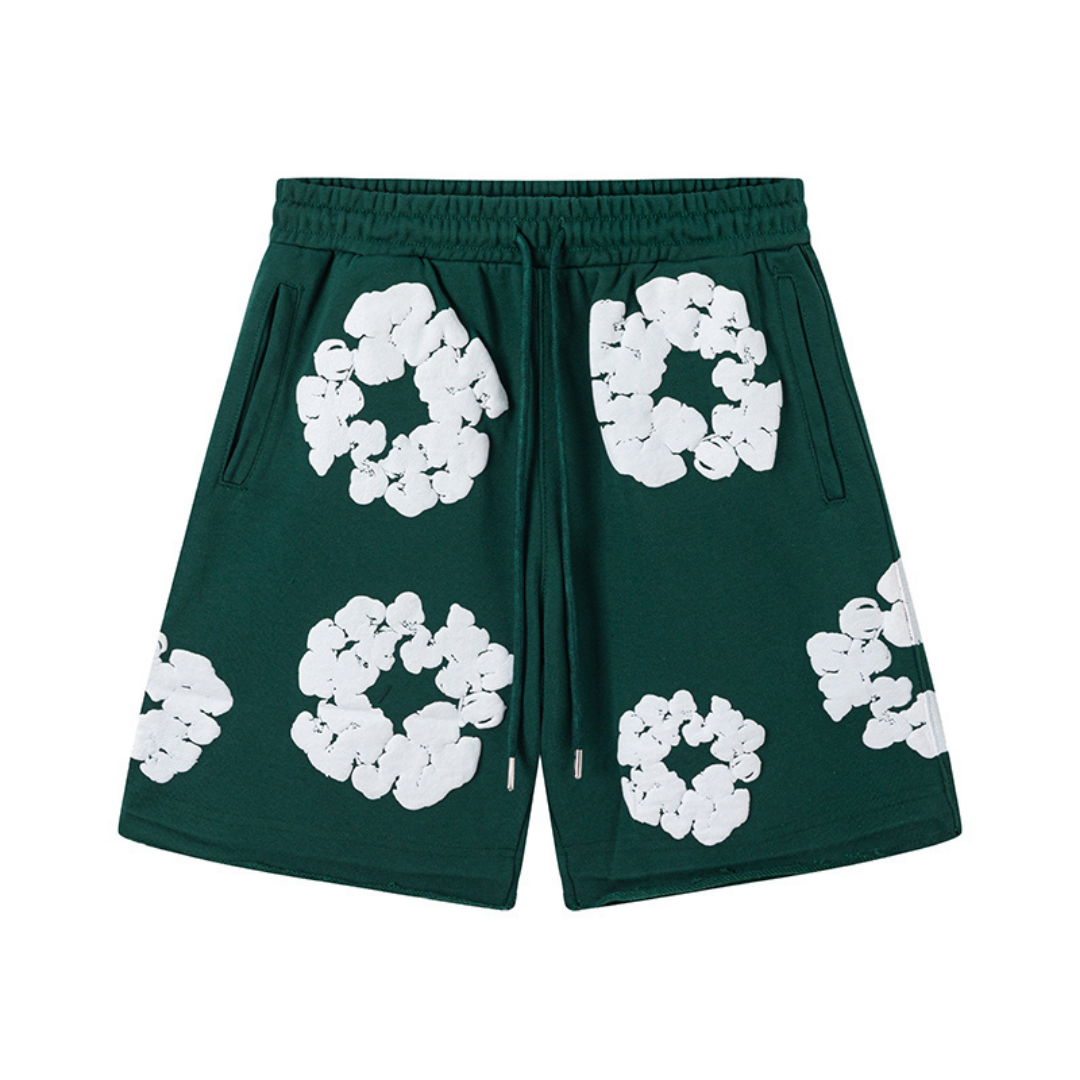 Denim Trs Green Short set