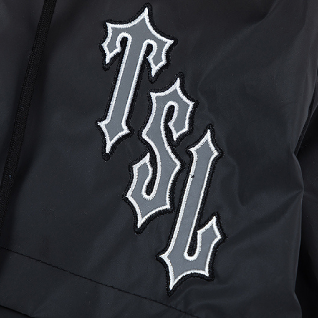 London Shooters Black Reflective Windbreaker