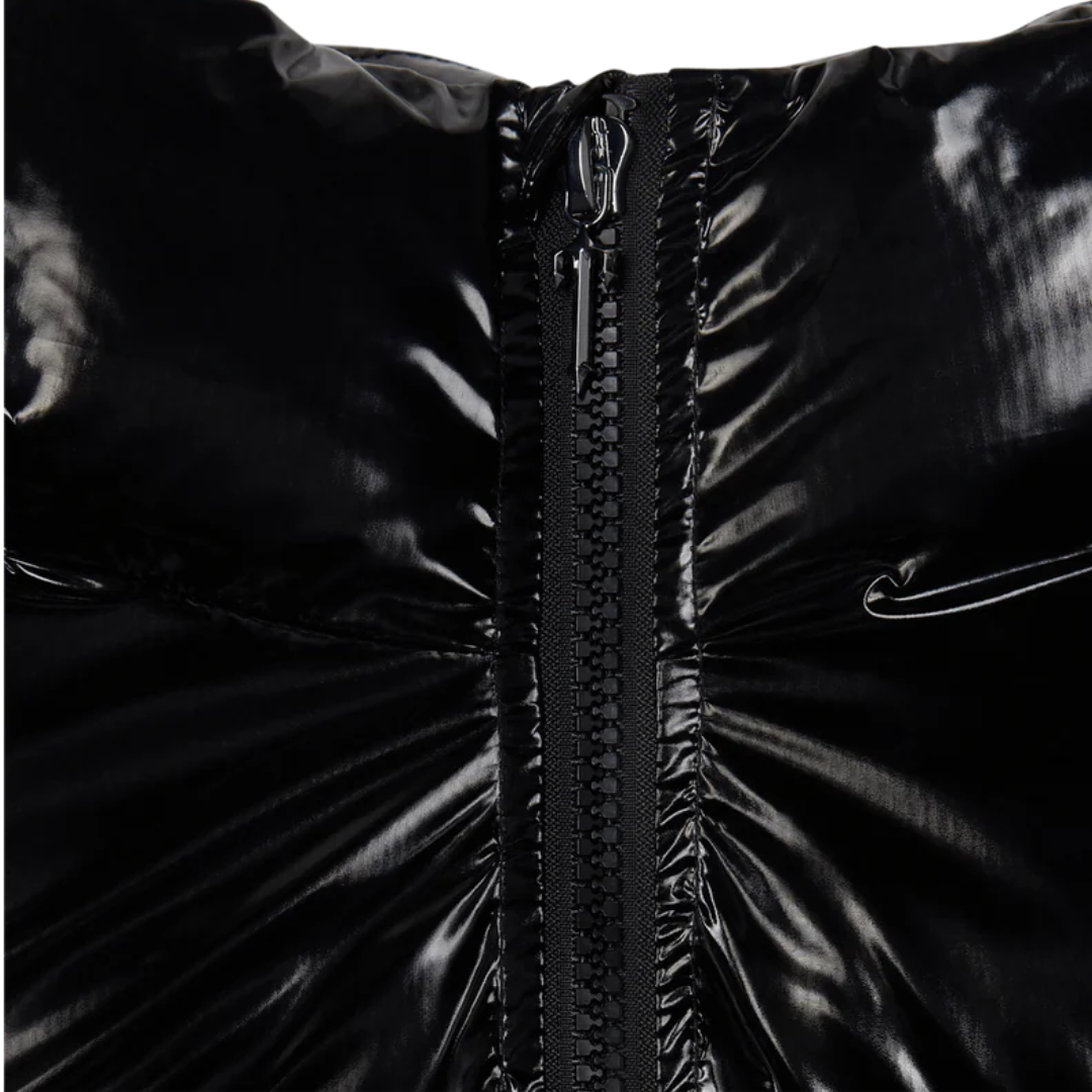 Women Decoded Shiny Black Jacket