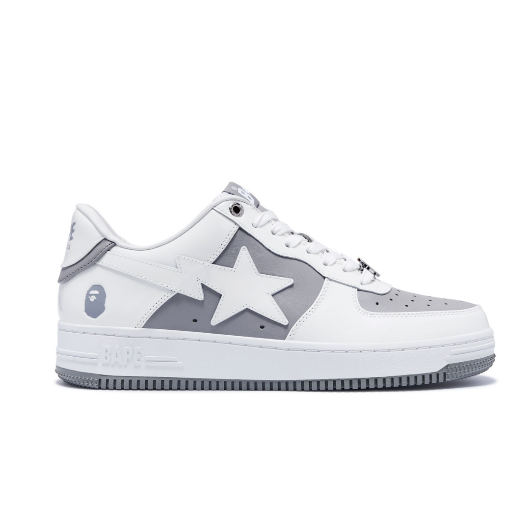 Bape Bapesta White Grey