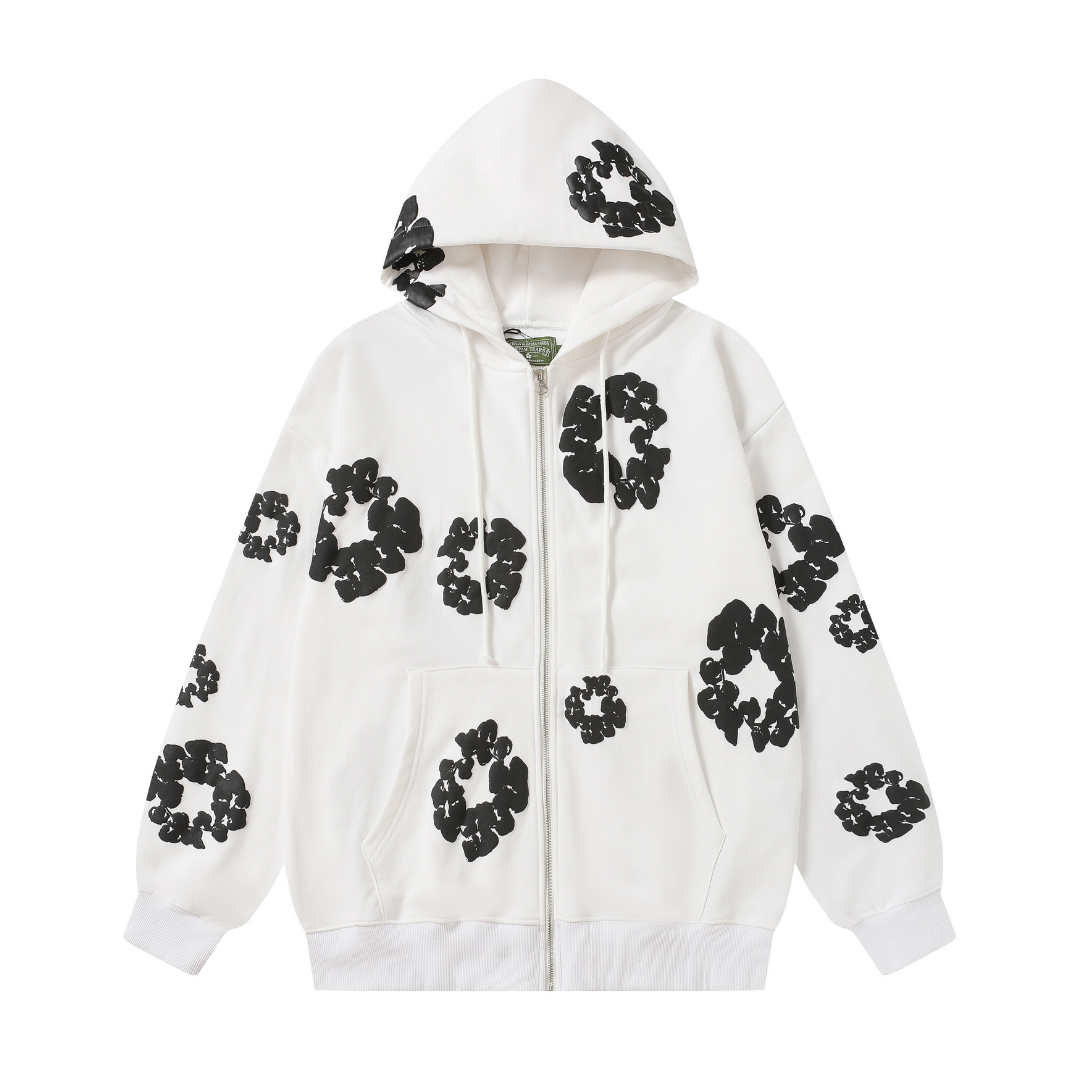 Denim Trs Zip Hoodie