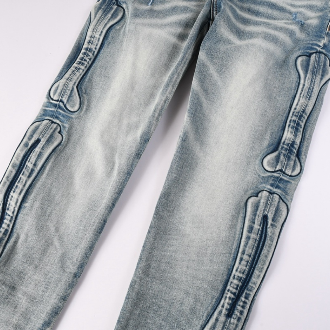 Amr Gradient Bones Jeans