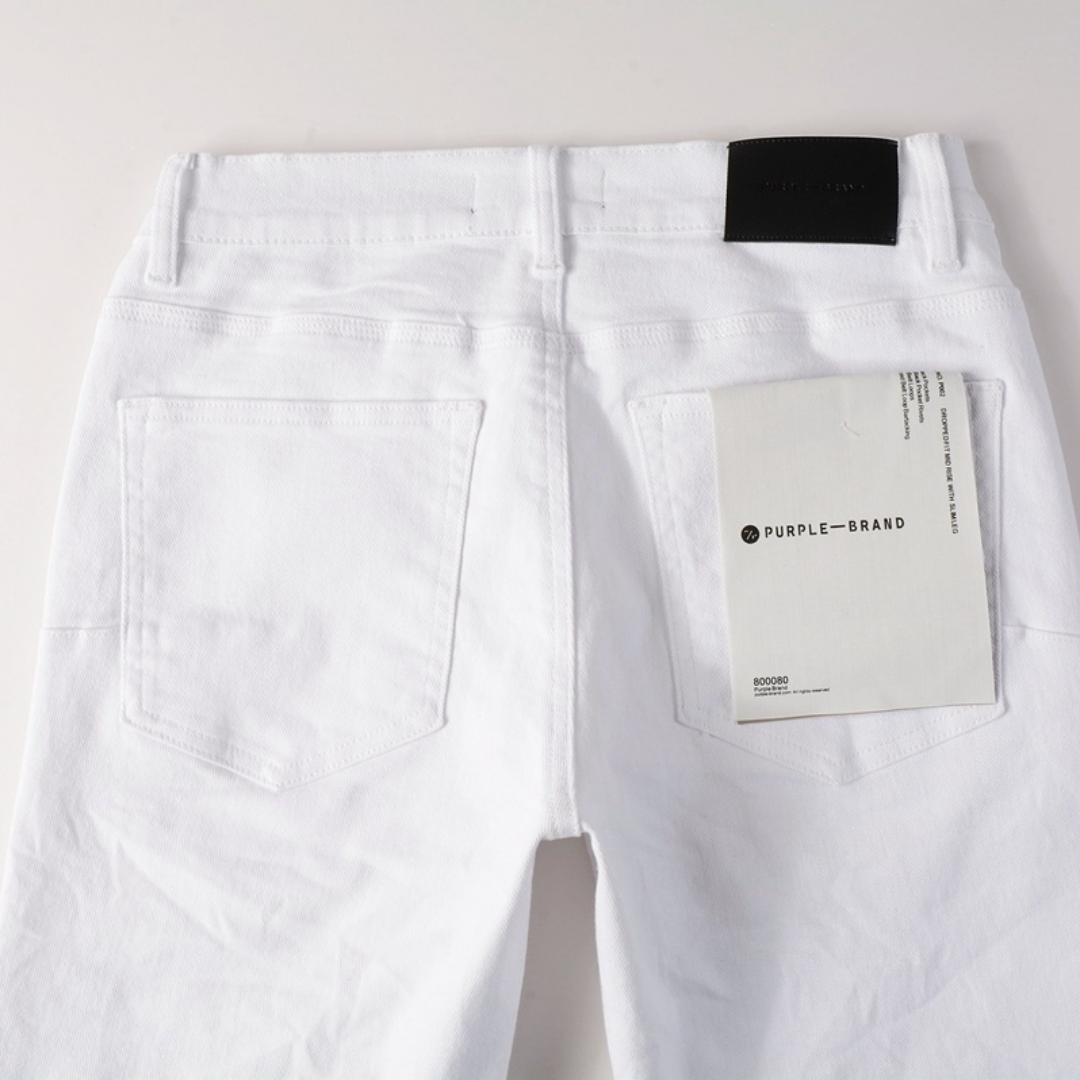 Purple White Jeans