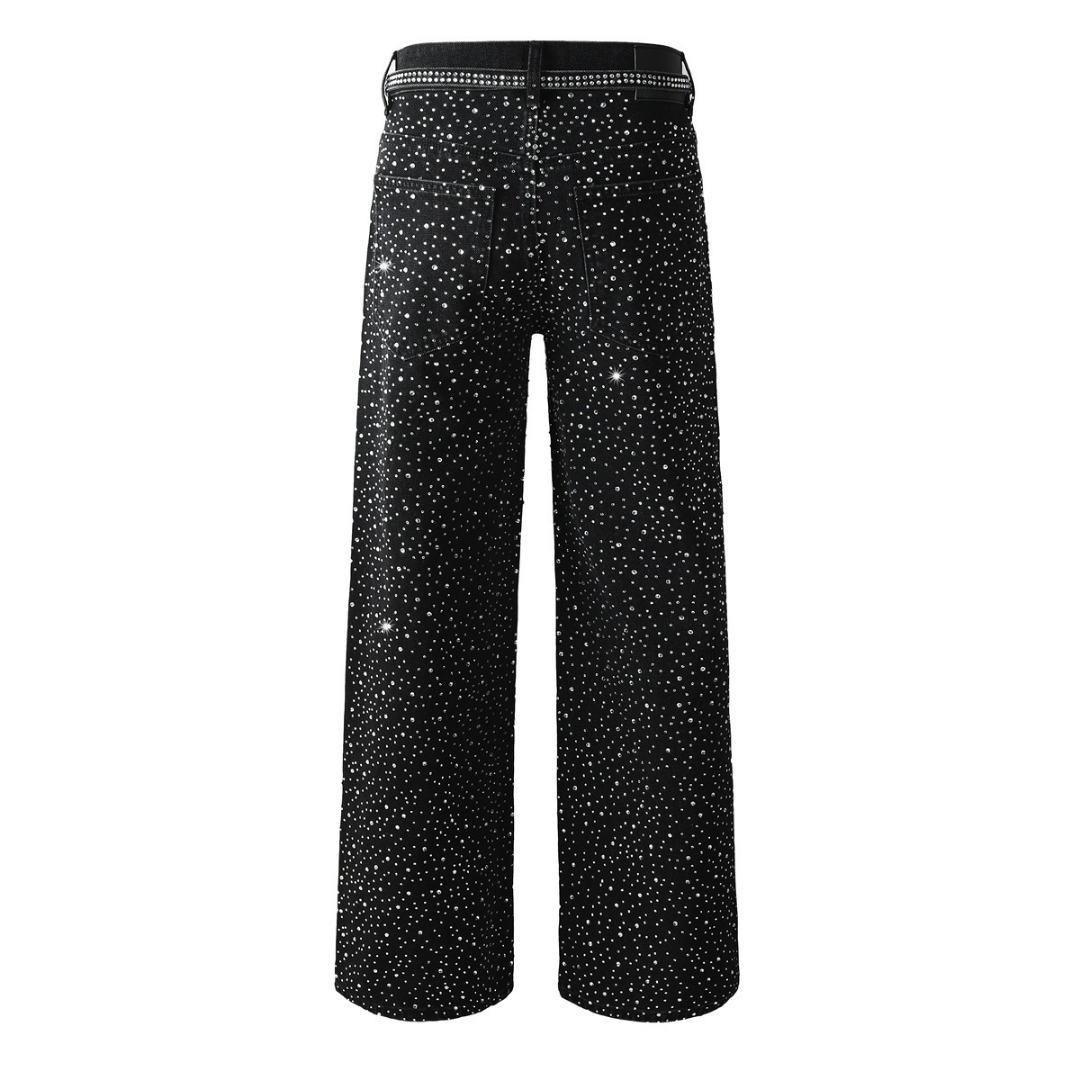 Purple Black Diamonds Jeans