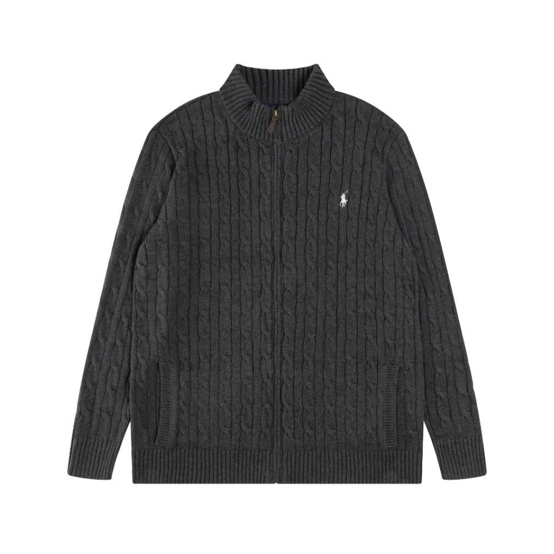 Polo Full Zip Sweater