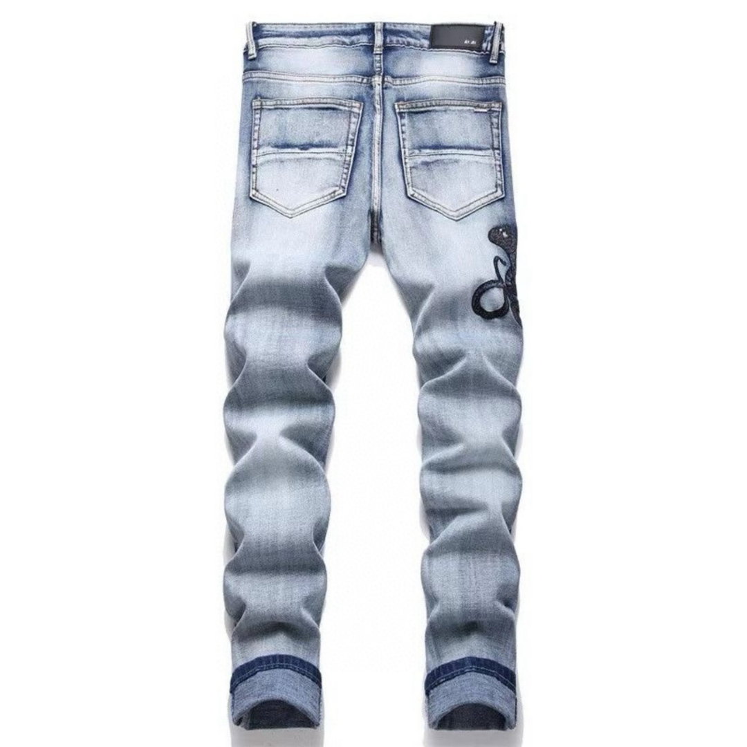 Amr Black Snake Jeans