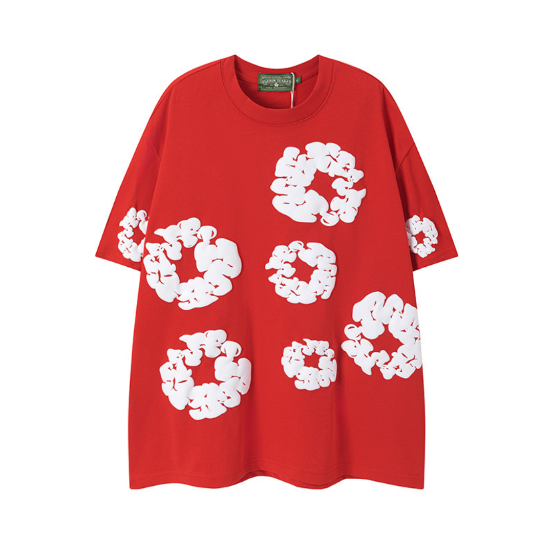 Denim Trs Red Short set
