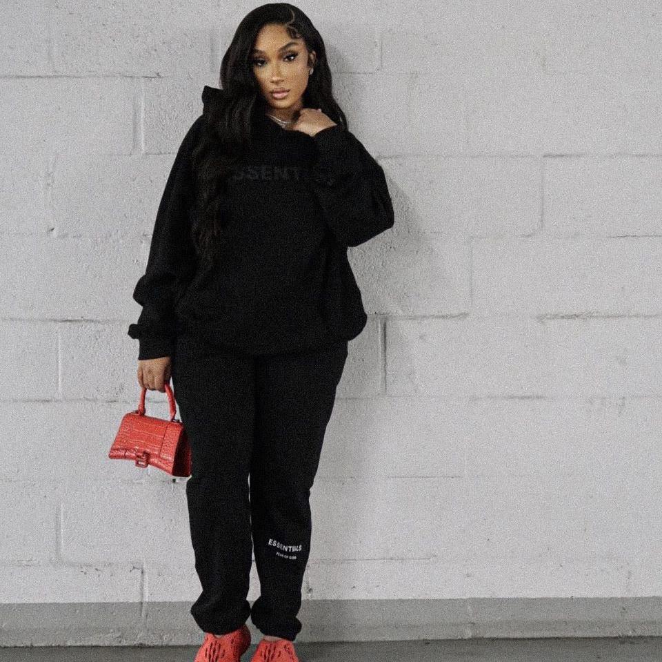 Essentials Fear of God Black Tracksuit